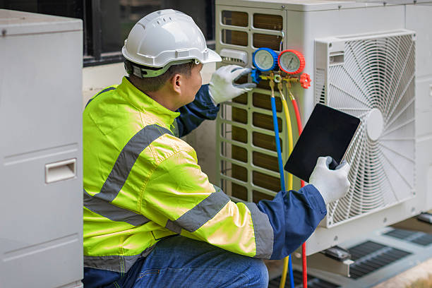 Professional Ductwork Repair technician working in Amanda, OH